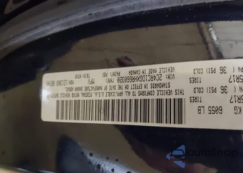 2017 Chrysler Pacifica Touring from USA, damaged, VIN 2C4RC1DGXHR660320